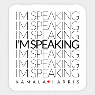 kamala harris im speaking Sticker